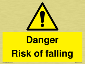 Danger Risk of falling
